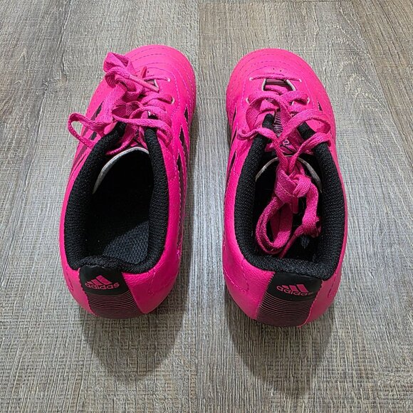 adidas Kids Soccer Cleats Size 13K Pink Black FG Firm Ground – Used - Picture 5 of 10